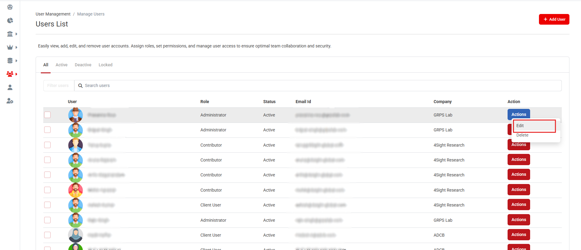 How do I update a user